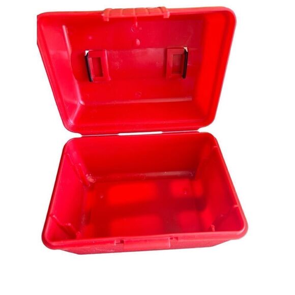 Fisher Price Miniature Medical Kit Tackle Box #3501 Vintage 1987 red - Picture 4 of 7